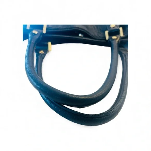 Tory Burch Amanda Black Leather Hobo Tote Bag Convertible Shoulder Crossbody - Picture 8 of 10